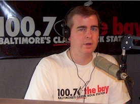 Rich Fisher at 100.7 The Bay Baltimore's Classic Rock in 2005