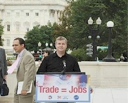 Rich Fisher at a Trade Rally for the Feds in 2004